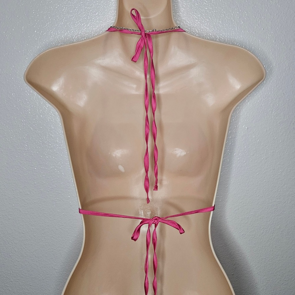 Adika Swirl Mesh Halter Top Festival - Picture 2 of 4